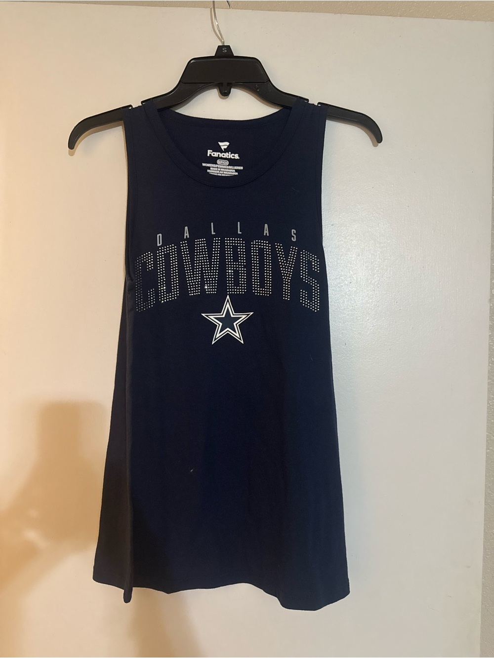 NWT Fanatics Dallas Cowboys Rhinestone Tank Top | Women’s Small | NFL